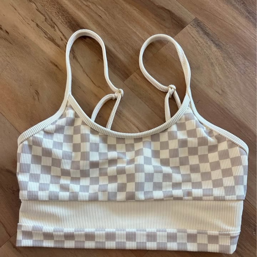 Beach Riot XS checkered bathing suit top